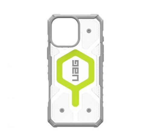 UAG Pathfinder iPhone 16 Pro Max Clear Magsafe tok, Active Neon