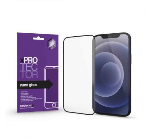 Honor X7a Xprotector Nano Glass kijelzővédő fólia fekete kerettel