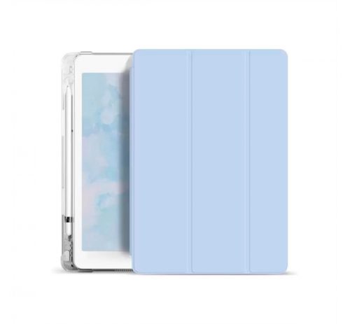 Xprotector Smart Book tok pencil tartóval, átlátszó szilikon hátlappal Apple Ipad 10,9 (2022) világoskék