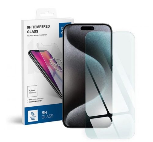 Blue Star iPhone 15 Pro tempered glass kijelzővédő üvegfólia