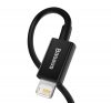 Baseus Superior Series USB-Lightning kábel, 2,4A, 1m, fekete