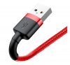 Baseus Cafule 2.4A Lightning - USB-kábel, 1m, piros