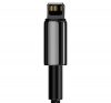 Baseus Tungsten Gold USB - Lightning kábel, 2,4A, 2m, fekete