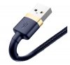 Baseus Cafule USB-Lightning töltőkábel, 1m, arany/sötétkék