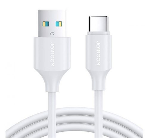 Joyroom USB-C-USB-A töltő / adatkábel, 3A, 1m, fehér