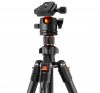 KF Concept K254C2+BH-36L karbon fényképező állvány, tripod gömbfejjel, fekete-narancs