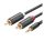 Ugreen AV102 2x RCA (Cinch) jack 3,5 mm-es kábel, 1,5m, fekete