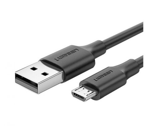 Ugreen USB-A-MicroUSB adatkábel, QC 3.0, 2,4A, 1m, fekete