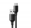 Ugreen USB-A-USB-C kábel 0,25m, fekete