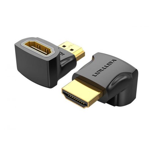 Vention AIOB0 HDMI adapter, 90 fokos Male - Female adapter, (fekete)