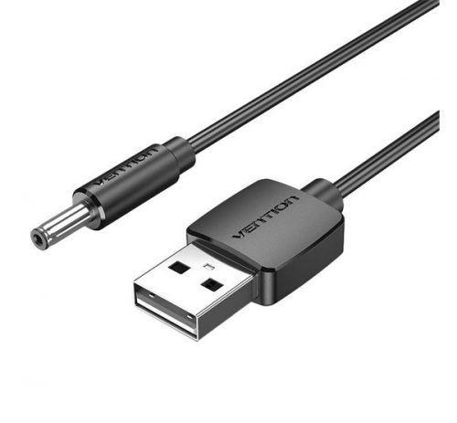 Vention CEXBF USB-DC tápkábel, 3,5mm 5V, 1m, fekete