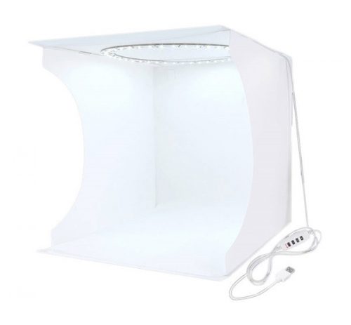 Puluz PU5030 mini fotódoboz 30x30cm 6db háttérrel, fehér