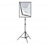 Puluz PU5071EU stúdió készlet, LED softbox 50x70cm, állvány, LED izzók, 4db