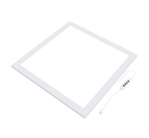 Puluz PU5139 LED panel termékfotózáshoz állítható fényerővel 38x38cm, 1200Lm, 2800-6500K, fehér