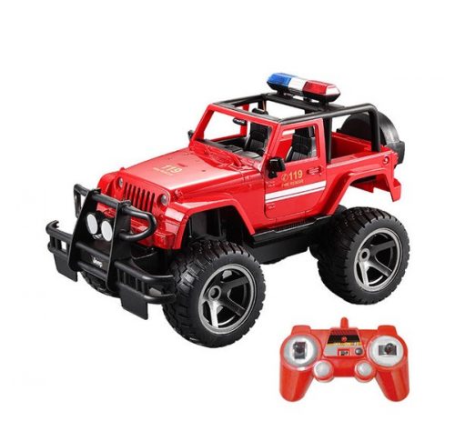 Double Eagle Jeep (tűzoltóság) RC/távirányítós autó, 1:12, piros (E549-003)