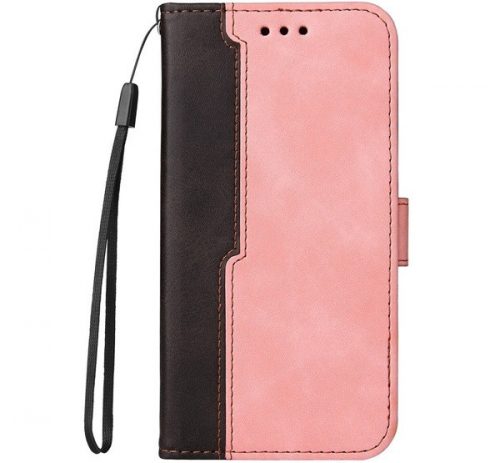 Wooze Colour Wallet Huawei Honor 200 Pro, Oldalra nyíló tok, stand, kártyatartóval, kézpánttal, rózsaszín