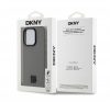 DKNY PU Leather Stack Logo iPhone 15 Pro Max MagSafe tok, szürke