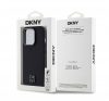 DKNY PU Leather Stack Logo iPhone 15 Pro Max MagSafe tok, fekete