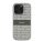 DKNY PU Leather Repeat Pattern Tonal Stripe iPhone 16 Pro tok, bézs