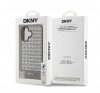 DKNY PU Leather Repeat Pattern Bottom Stripe iPhone 16 MagSafe tok, barna