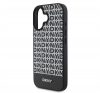 DKNY PU Leather Repeat Pattern Bottom Stripe iPhone 16 MagSafe tok, fekete