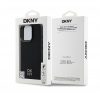 DKNY PU Leather Stack Logo iPhone 16 Pro MagSafe tok, fekete