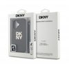 DKNY PU Leather Stack Logo iPhone 16 tok csuklópánttal, zöld