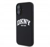 DKNY Liquid Silicone Arch Logo iPhone 16 Plus MagSafe tok, fekete