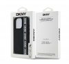 DKNY 3D Rubber Repeat Logo Line iPhone 16 Pro tok, fekete