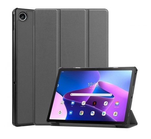 Lenovo Tab M10 Plus (10.61) (3. generáció) TB125 / TB128, mappa tok, Trifold, szürke