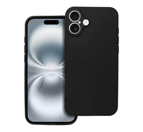 Forcell Soft iPhone 16 Plus szilikon tok, fekete