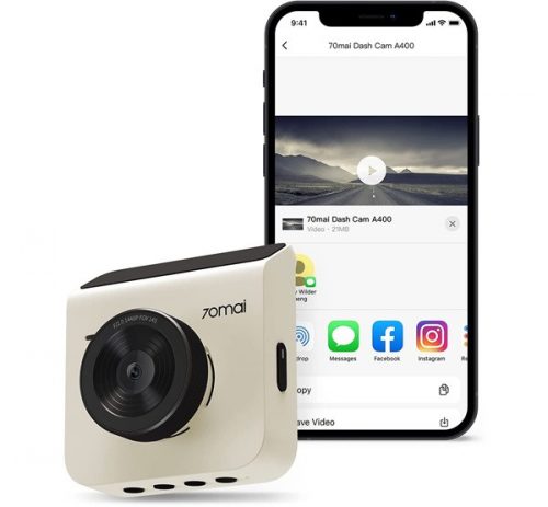 70mai A400 Dash Camera autós fedélzeti kamera, 2K, Wi-Fi, 2inch LCD, bézs