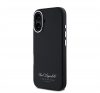 Karl Lagerfeld Grained PU Hotel RSG iPhone 16 hátlap tok, fekete