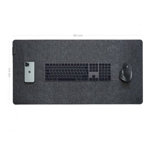 Artimo Desk Mat Felt Series prémium filc egérpad, asztali alátét, L, sötét szürke (90x45 cm)