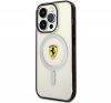 Ferrari Outline iPhone 14 Pro MagSafe kompatibilis kemény hátlap tok, átlátszó FEHMP14LURKT