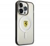 Ferrari Outline iPhone 14 Pro MagSafe kompatibilis kemény hátlap tok, átlátszó FEHMP14LURKT