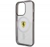 Ferrari Outline iPhone 14 Pro MagSafe kompatibilis kemény hátlap tok, átlátszó FEHMP14LURKT