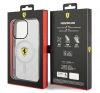 Ferrari Outline iPhone 14 Pro MagSafe kompatibilis kemény hátlap tok, átlátszó FEHMP14LURKT