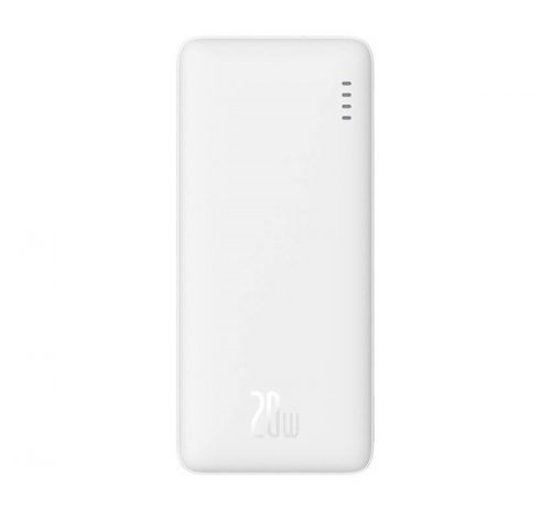 Baseus AirpoW Powerbank/külső akkumulátor, 10000mAh, 20W, fehér