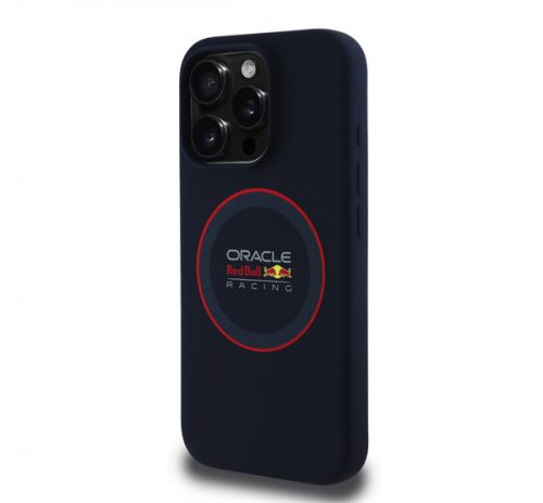 Red Bull Red Ring iPhone 16 Pro szilikon MagSafe tok, tengerészkék