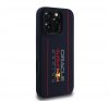 Red Bull Vertical Logo iPhone 16 Pro szilikon MagSafe tok, tengerészkék