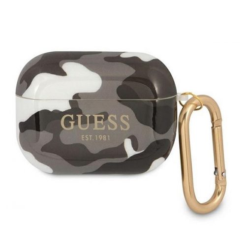 Guess Camo Collection Apple AirPods Pro tok, fekete