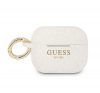 Guess Silicone Glitter Apple AirPods Pro tok, fehér