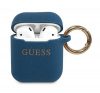 Guess Silicone Glitter Apple AirPods 1/2 tok, kék