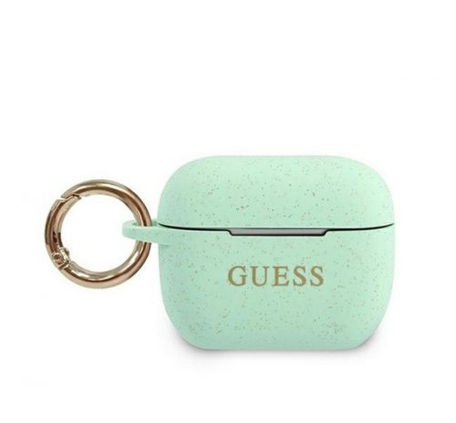 Guess Silicone Glitter Apple AirPods Pro tok, zöld