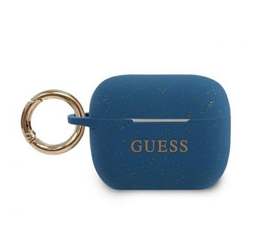 Guess Silicone Glitter Apple AirPods Pro tok, kék