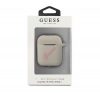 Guess Silicone Vintage Apple AirPods 1/2 tok, szürke-rózsaszín