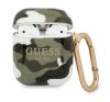 Guess Camo Collection Apple AirPods 1/2 tok, fehér-zöld