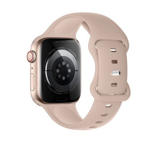 Hoco WA15 Apple Watch 38 / 40 / 41mm szilikon szíj, rozéarany