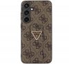 Guess Grip Stand 4G Triangle Strass Samsung Galaxy S24 hátlap tok, barna GUHCS24SPGS4TDW